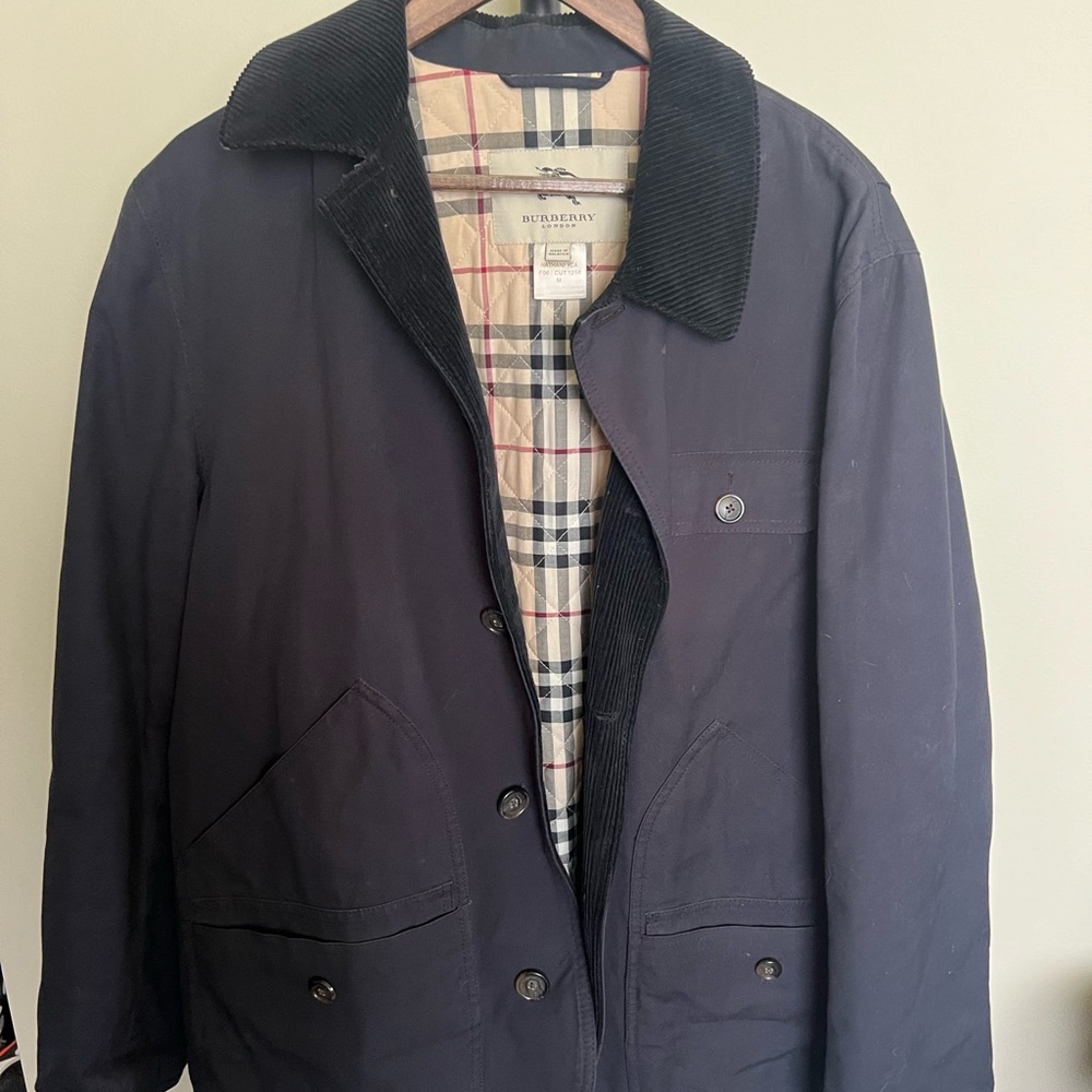 Burberry Blue Military Field Jacket